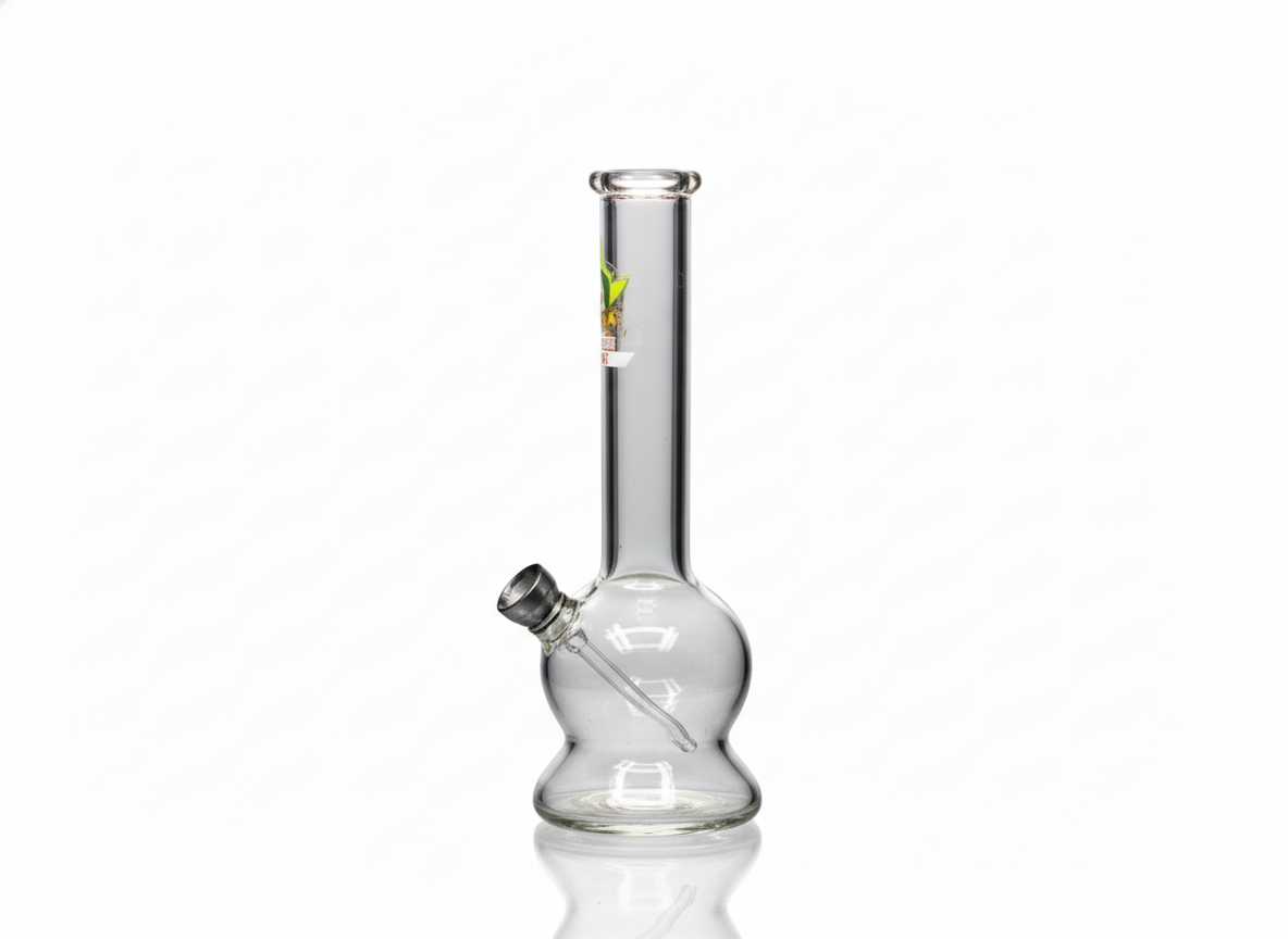 Clear Classic Beaker: Bong de Vidrio Borosilicato (20 cm)