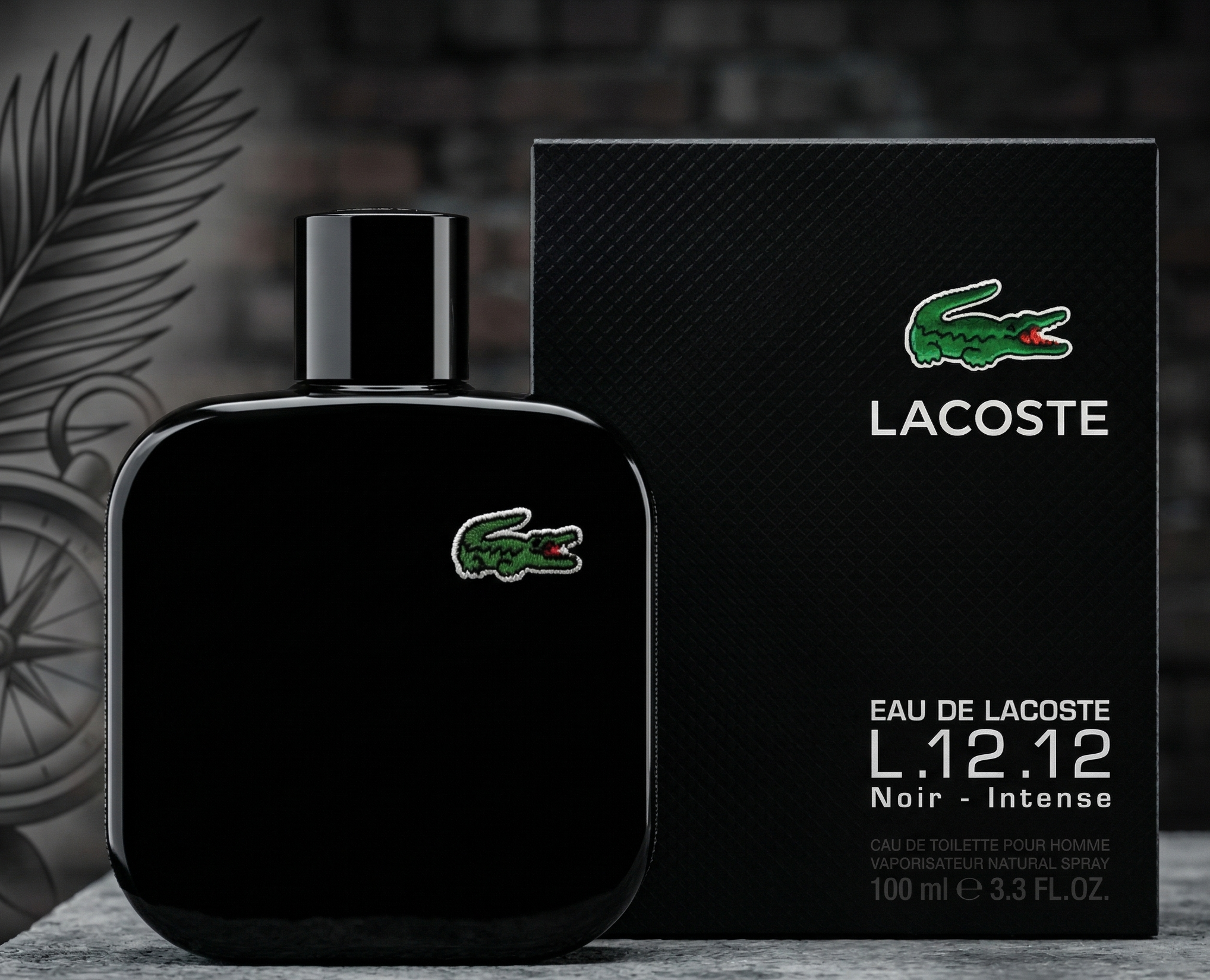Perfume Lacoste L.12.12 Noir Intense – Sofisticación Sobria (100ml)