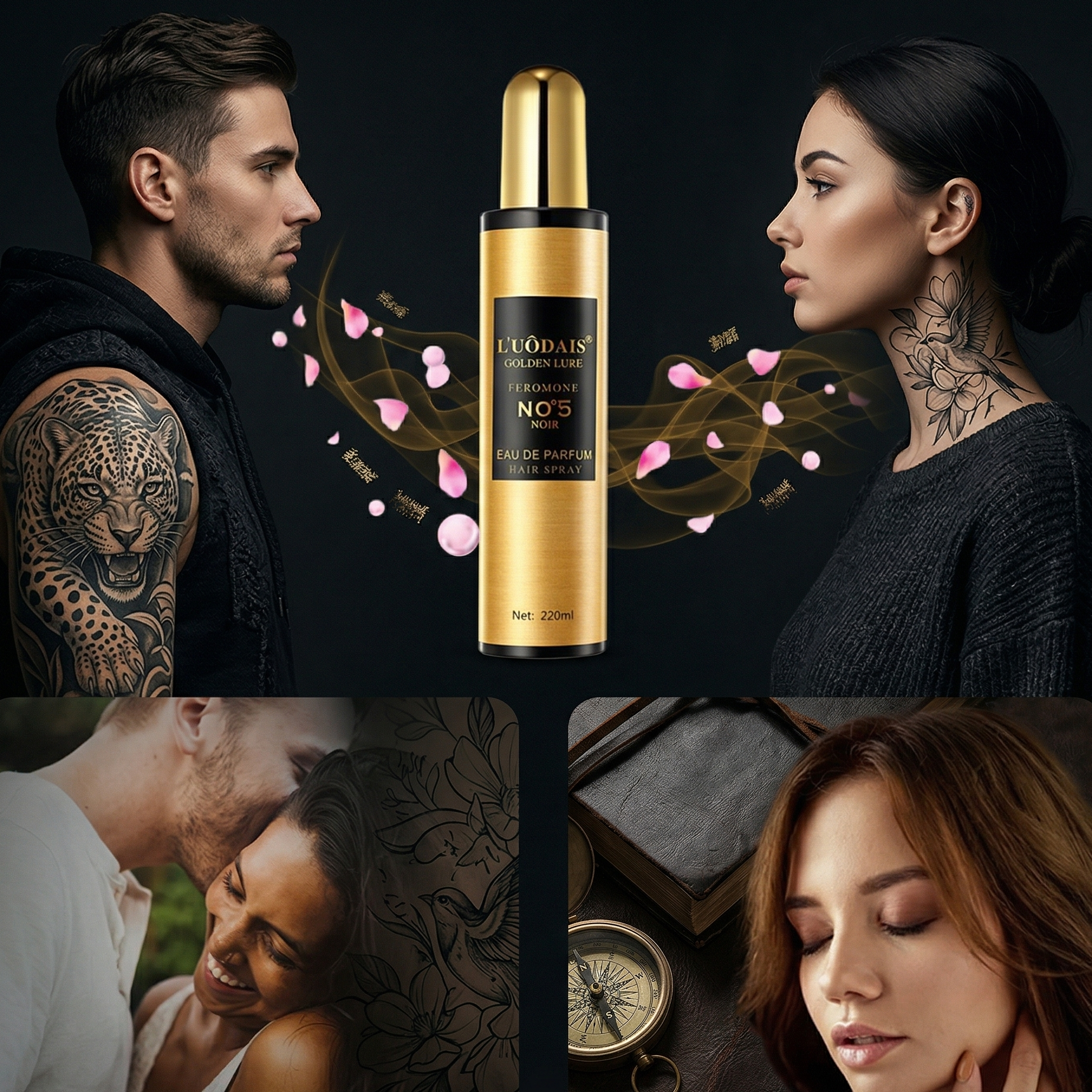 Esencia Áurea: Feromonas de Alta Atracción Golden Lure (120ml)